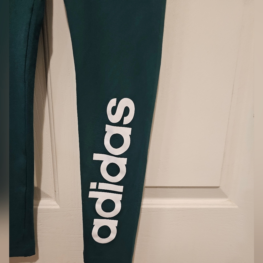 Adidas Performance Essentials Linear Leggings Gre… - image 13